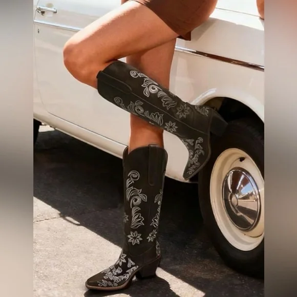 Embroidered Cowboy Boots - Picture 7 of 7